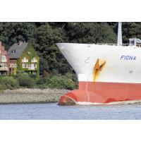 VT_00456 Bug der FIONA Haeuser am Elbufer Efeufassade | Bilder von Schiffen im Hafen Hamburg und auf der Elbe